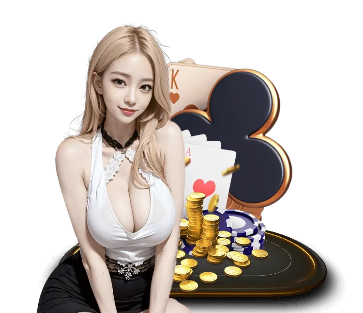Dealer xinh đẹp đang chia bài trong sòng bạc trực tiếp